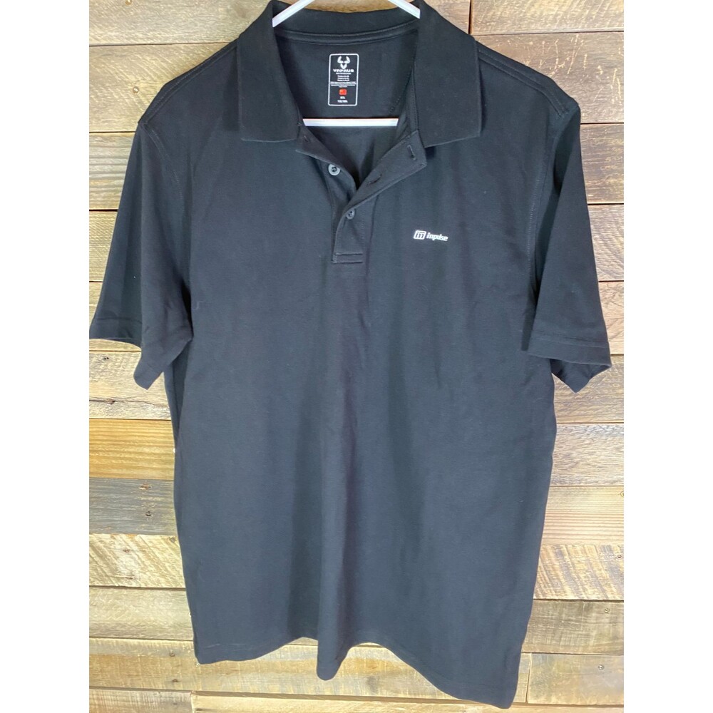 Vapaus Mens Sz XXXL Black Impulse Short Sleeve Polo Shirt